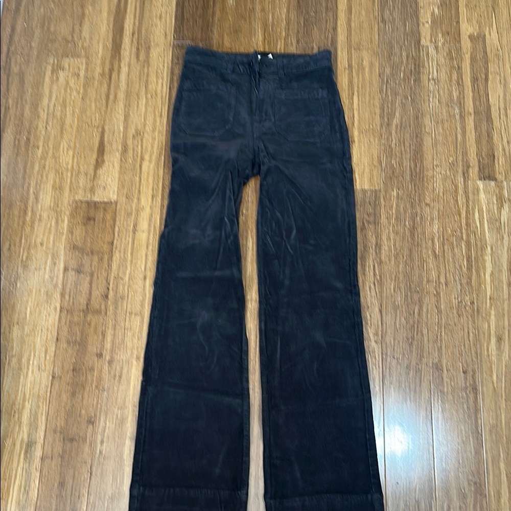 Faherty Dark Brown Wide Leg Pants